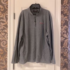 Mens gray quarter zip pullover